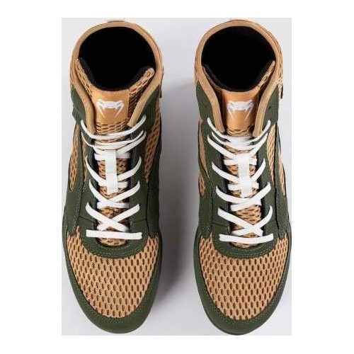 Venum Contender Boxing Shoes - Military Green/Sand