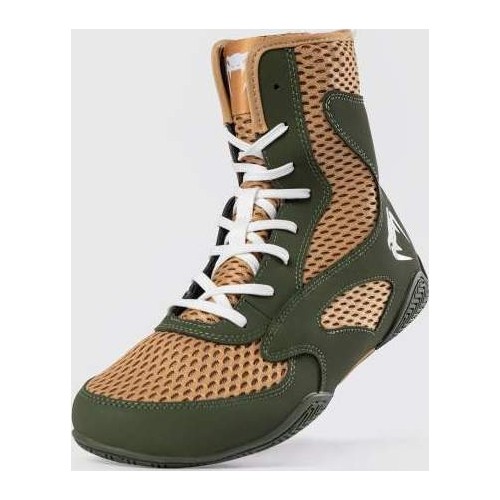 Venum Contender Boxing Shoes - Military Green/Sand