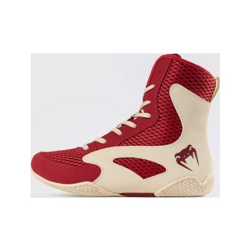 Venum Contender Boxing Shoes - Ruby Red/ Ivory
