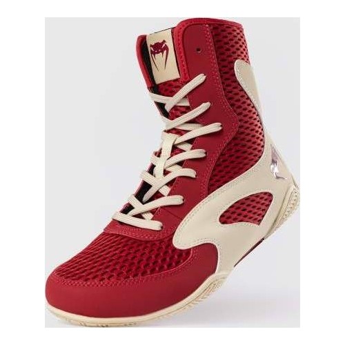Venum Contender Boxing Shoes - Ruby Red/ Ivory