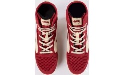 Venum Contender Boxing Shoes - Ruby Red/ Ivory