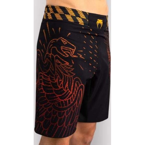 Venum Quetzal Fury Fightshorts - Black/Fury Red/ Tangerine