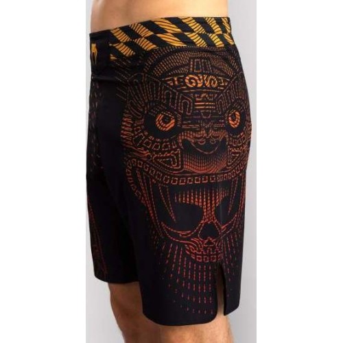 Venum Quetzal Fury Fightshorts - Black/Fury Red/ Tangerine