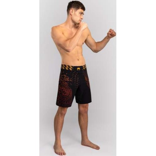 Venum Quetzal Fury Fightshorts - Black/Fury Red/ Tangerine