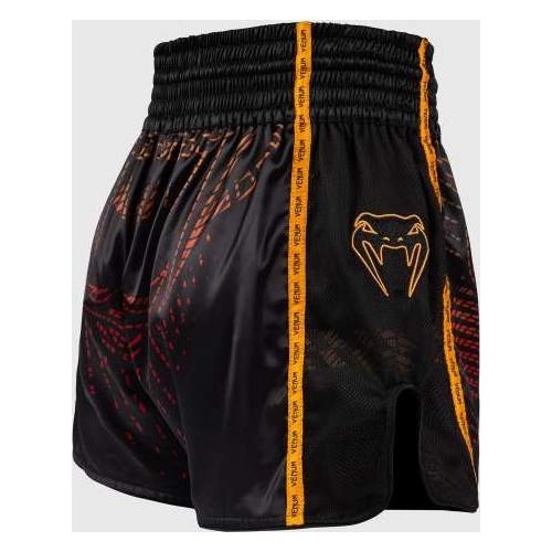 Venum Quetzal Fury Muay Thai shorts - Black/Fury Red/ Tangerine