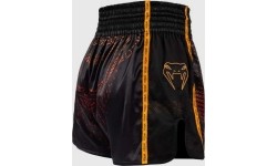 Venum Quetzal Fury Muay Thai shorts - Black/Fury Red/ Tangerine