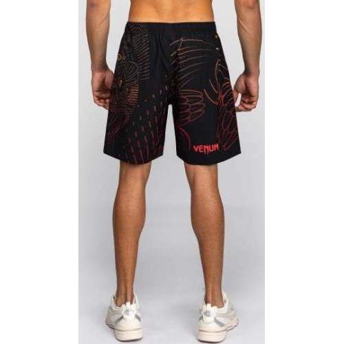 Venum Quetzal Fury Training Shorts - Black/Fury Red/ Tangerine