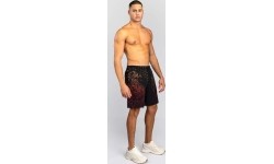 Venum Quetzal Fury Training Shorts - Black/Fury Red/ Tangerine