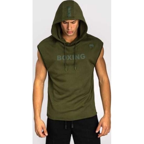 Venum Boxing VT Sleeveless Hoodie - Military Green