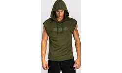 Venum Boxing VT Sleeveless Hoodie - Military Green