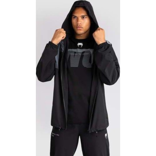Venum Adrenaline Track Jacket - Black/Silver Grey