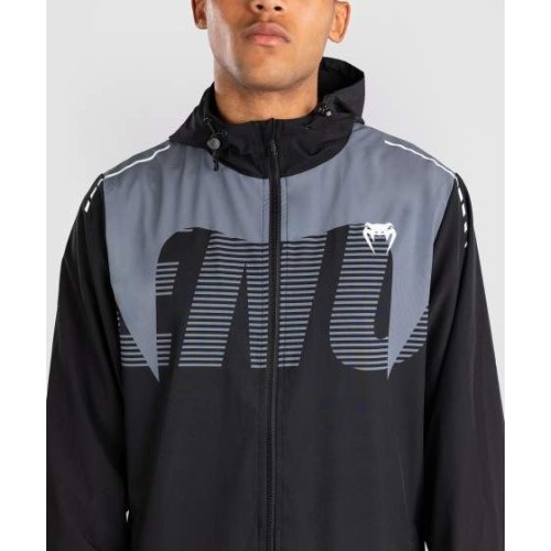 Venum Adrenaline Track Jacket - Black/Silver Grey