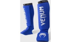Venum Kontact Shinguards - Royal Blue/ Silver