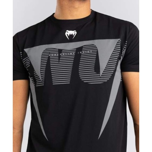 Venum Adrenaline T-Shirt - Black/Silver Grey