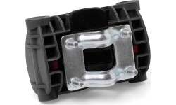 Vaikiškos kėdutės laikiklis Polisport // prie rėmo 24-40 mm, skirtas Bubbly maxi, Guppy maxi, Koolah, Boodie, Bilby ir Wallaroo