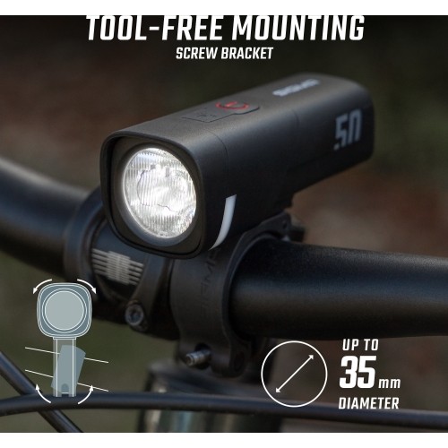 Priekinė lempa Sigma AURA 50 USB