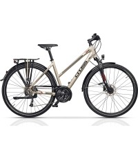 Rower miejski CROSS Travel Trek 28", rozmiar 17" (44cm), szampański