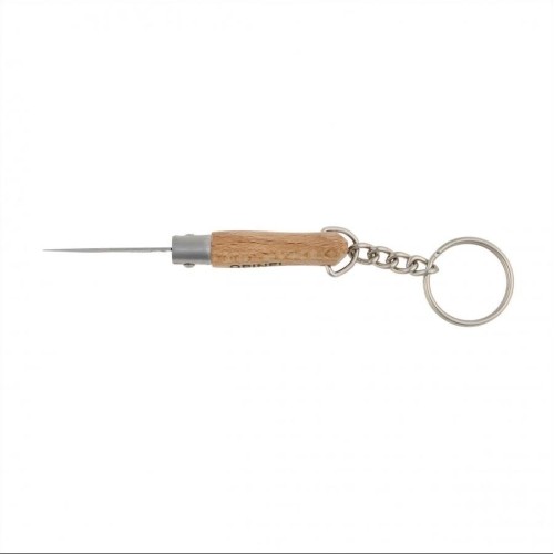 Scyzoryk Opinel No.2 z bukową rękojeścią i kółkiem na klucze