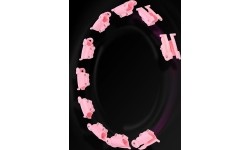 HHW11 PLUS SIZE HULA HOOP LIGHT PINK WITH WEIGHT HMS