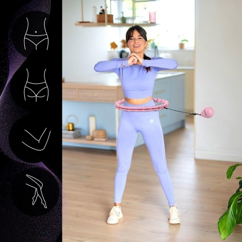 HHW11 Plus Size jasnoróżowe hula-hop z obciążeniem HMS