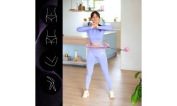 HHW11 Plus Size jasnoróżowe hula-hop z obciążeniem HMS