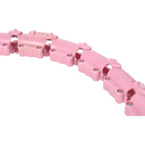 HHW11 PLUS SIZE HULA HOOP LIGHT PINK WITH WEIGHT HMS