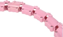 HHW11 PLUS SIZE HULA HOOP LIGHT PINK WITH WEIGHT HMS