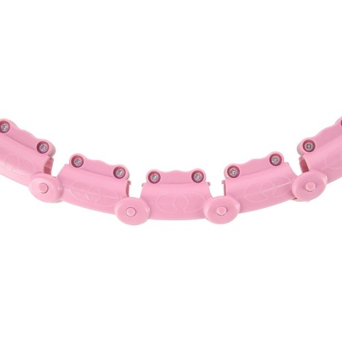 HHW11 PLUS SIZE HULA HOOP LIGHT PINK WITH WEIGHT HMS