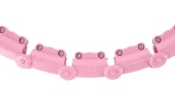 HHW11 PLUS SIZE HULA HOOP LIGHT PINK WITH WEIGHT HMS