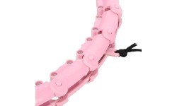 HHW11 PLUS SIZE HULA HOOP LIGHT PINK WITH WEIGHT HMS