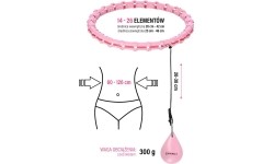 HHW11 PLUS SIZE HULA HOOP LIGHT PINK WITH WEIGHT HMS