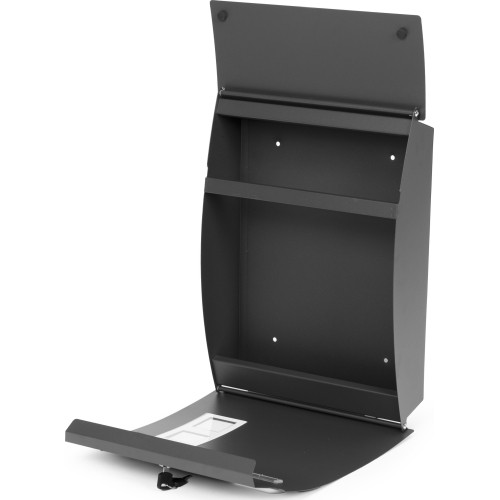 Skrzynka na listy pocztowa ścienna stal galwanizowana antracyt ModernHome