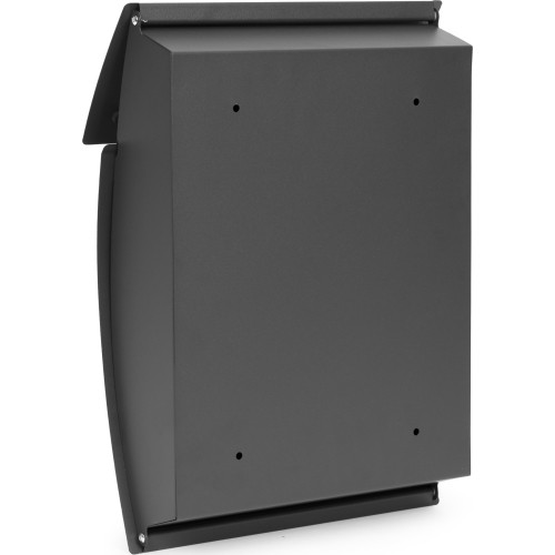 Skrzynka na listy pocztowa ścienna stal galwanizowana antracyt ModernHome