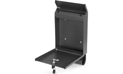 Skrzynka na listy z gazetownikiem pocztowa ścienna stal galwanizowana antracyt ModernHome