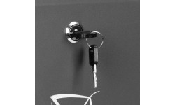 Skrzynka na listy z gazetownikiem pocztowa ścienna stal galwanizowana antracyt ModernHome