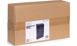 Skrzynka na listy z gazetownikiem pocztowa ścienna stal galwanizowana antracyt ModernHome