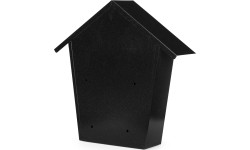 Skrzynka na listy pocztowa ścienna stal galwanizowana czarna ModernHome