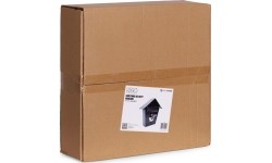 Skrzynka na listy pocztowa ścienna stal galwanizowana czarna ModernHome