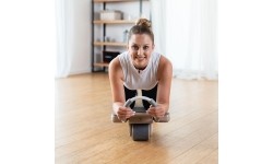 KA08 BROWN AB WHEEL FOR EXERCISING ABS MUSCLES HMS