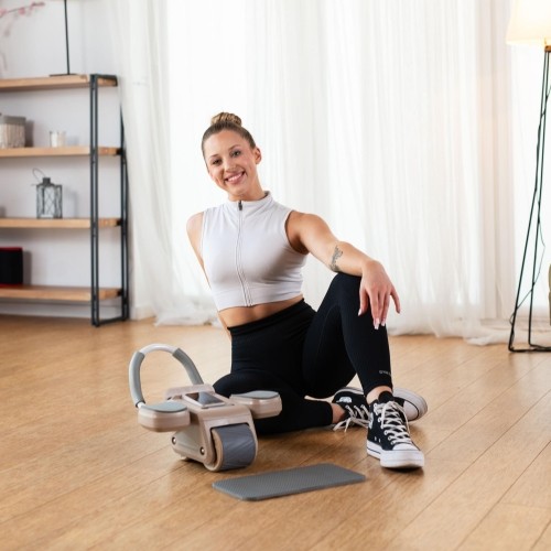 KA08 BROWN AB WHEEL FOR EXERCISING ABS MUSCLES HMS