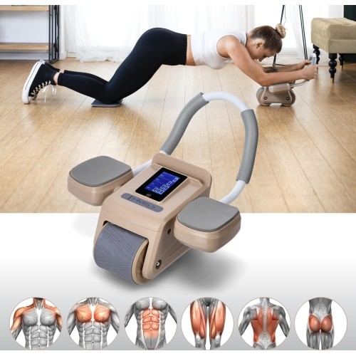 KA08 BROWN AB WHEEL FOR EXERCISING ABS MUSCLES HMS