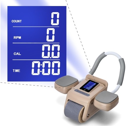 KA08 BROWN AB WHEEL FOR EXERCISING ABS MUSCLES HMS