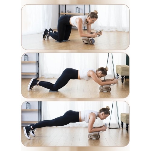 KA08 BROWN AB WHEEL FOR EXERCISING ABS MUSCLES HMS