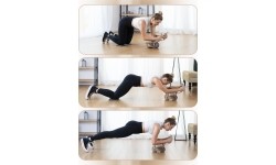 KA08 BROWN AB WHEEL FOR EXERCISING ABS MUSCLES HMS