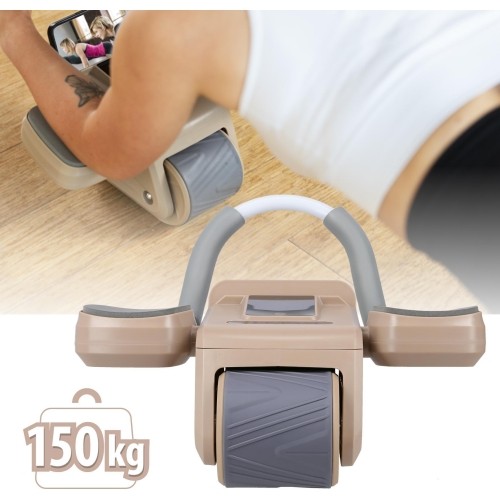 KA08 BROWN AB WHEEL FOR EXERCISING ABS MUSCLES HMS