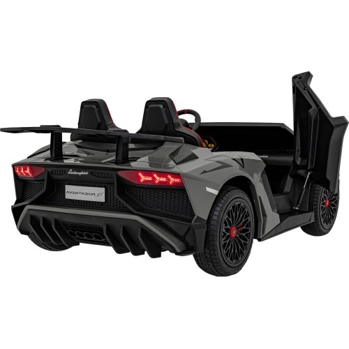 Samochód elektryczny dla dzieci Lamborghini Aventador SV, szary