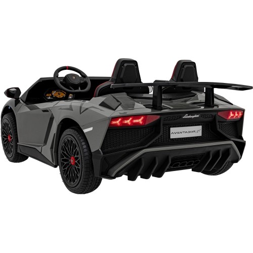 Samochód elektryczny dla dzieci Lamborghini Aventador SV, szary
