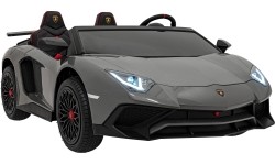 Samochód elektryczny dla dzieci Lamborghini Aventador SV, szary