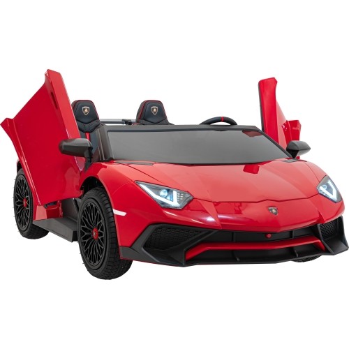 Pojazd elektryczny Lamborghini Aventador SV STRONG, czerwony