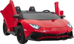 Pojazd elektryczny Lamborghini Aventador SV STRONG, czerwony